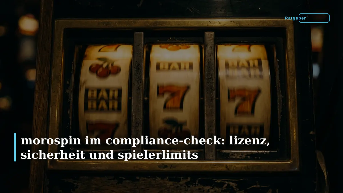 morospin im compliance-check: lizenz, sicherheit und spielerlimits