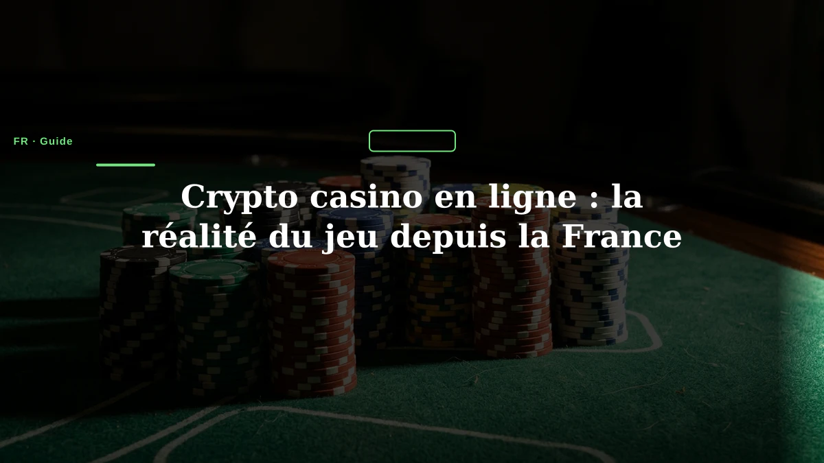 Crypto casino en ligne : la réalité du jeu depuis la France