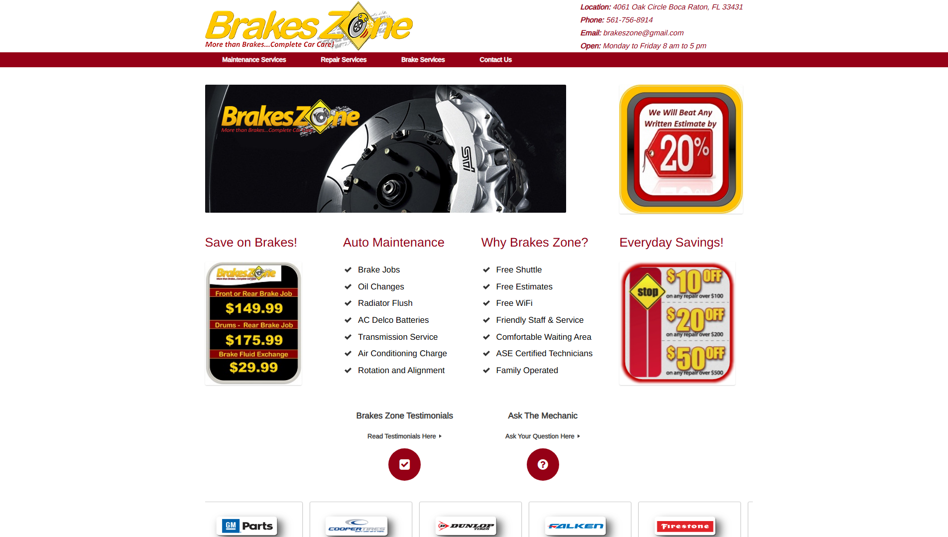 Stored capture of brakeszone.com