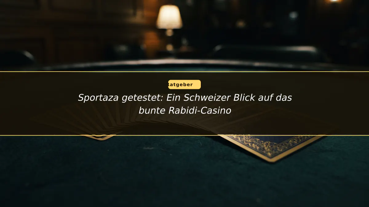 Sportaza getestet: Ein Schweizer Blick auf das bunte Rabidi-Casino