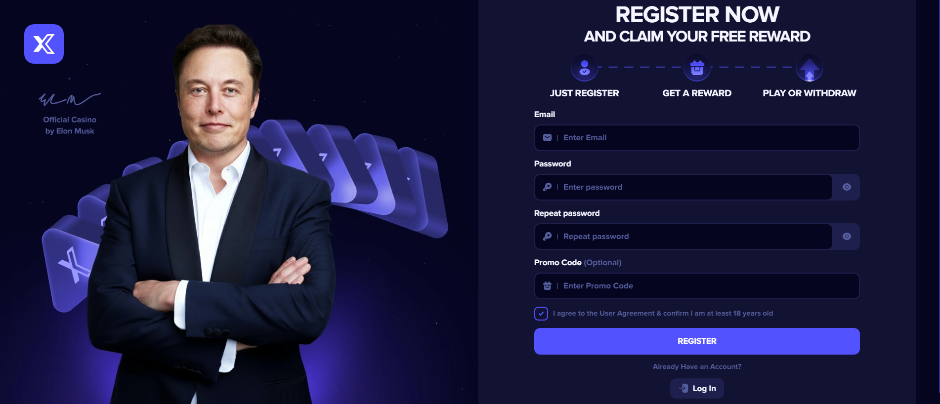Forensic screenshot of [REDACTED] showing the phishing page layout