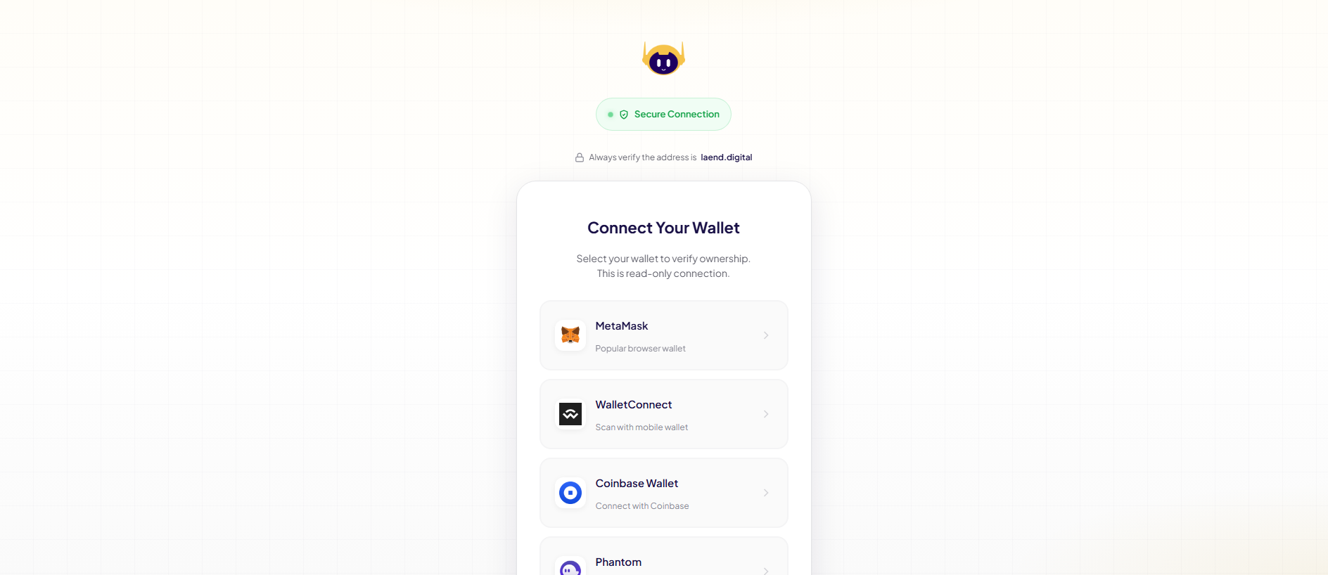 Screenshot of laend.digital