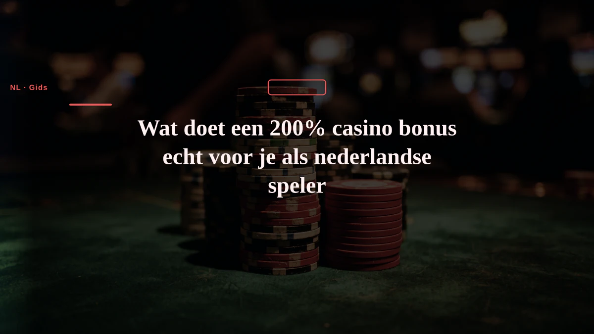 Wat doet een 200% casino bonus echt voor je als nederlandse speler