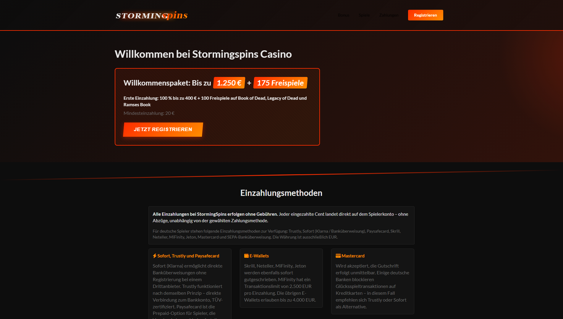Stored capture of stormingspins-casino.de