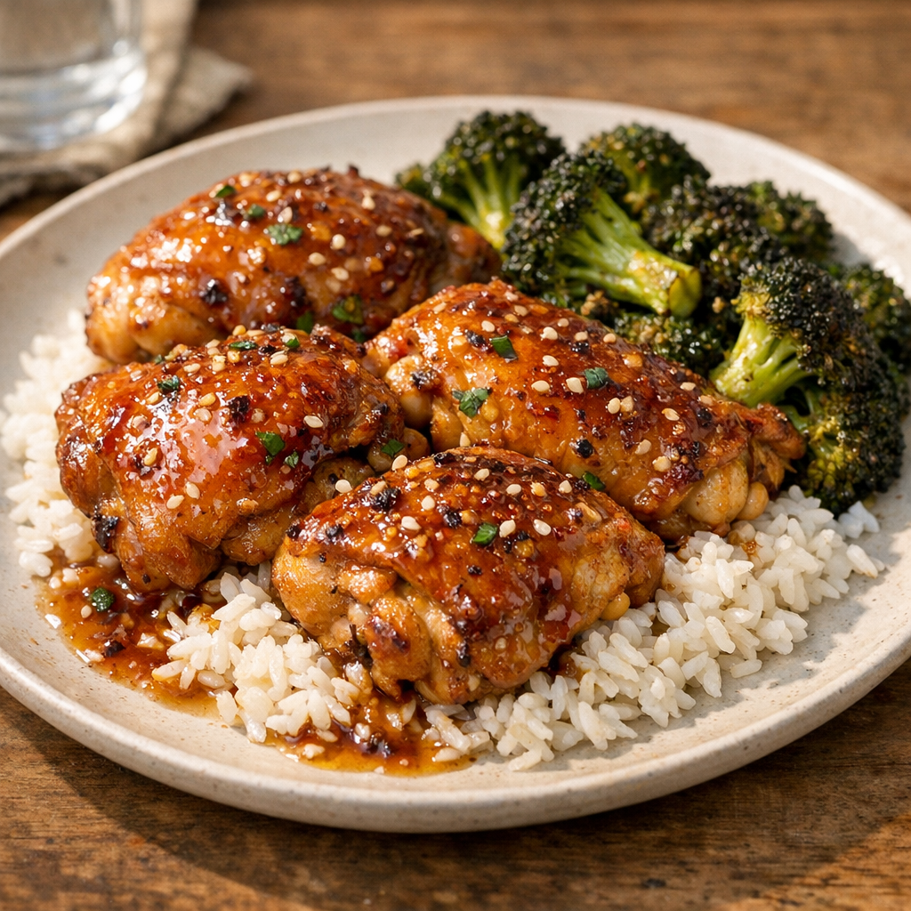 one pan honey garlic chicken thighs tips and variations