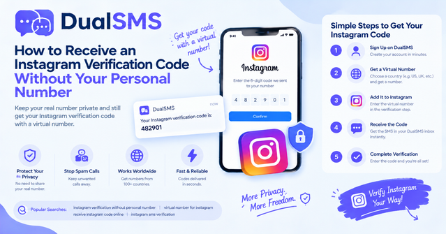 Instagram Code Not Received? Use a Virtual Number