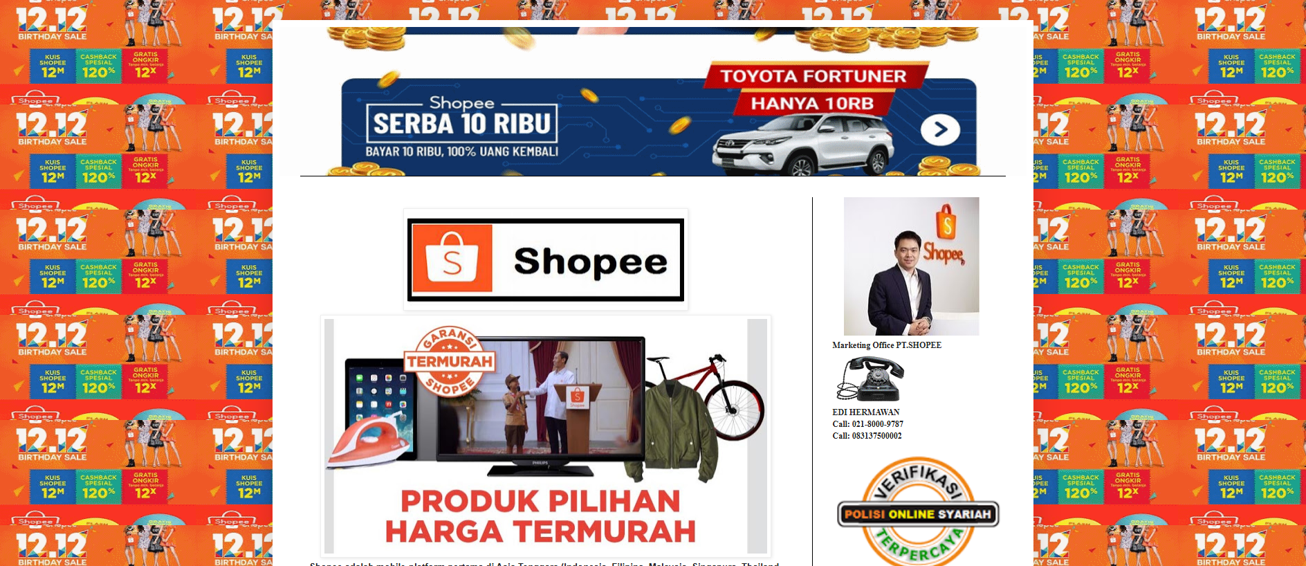 Stored capture of pt-shopee0002.blogspot.com