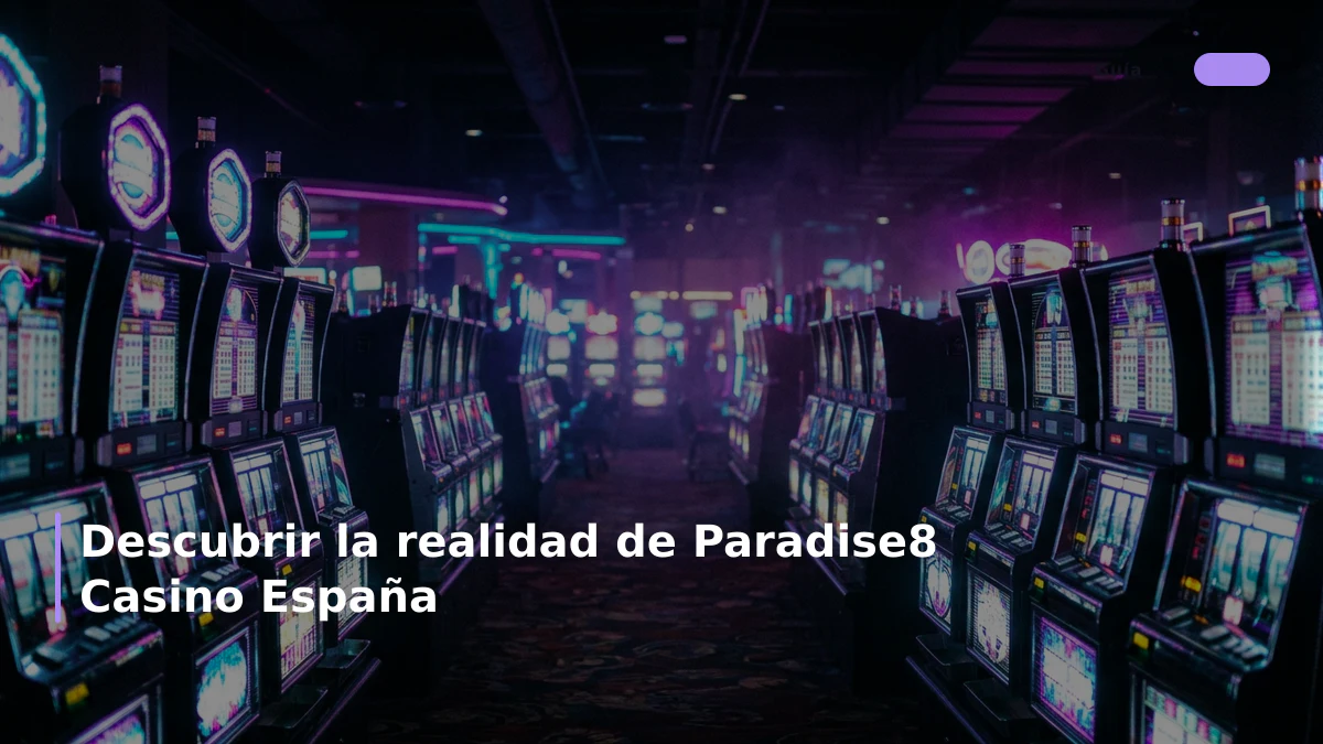 Descubrir la realidad de Paradise8 Casino España