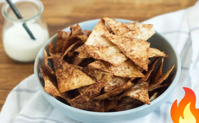 Постер Сладкие "чипсы" из лаваша, с какао и корицей