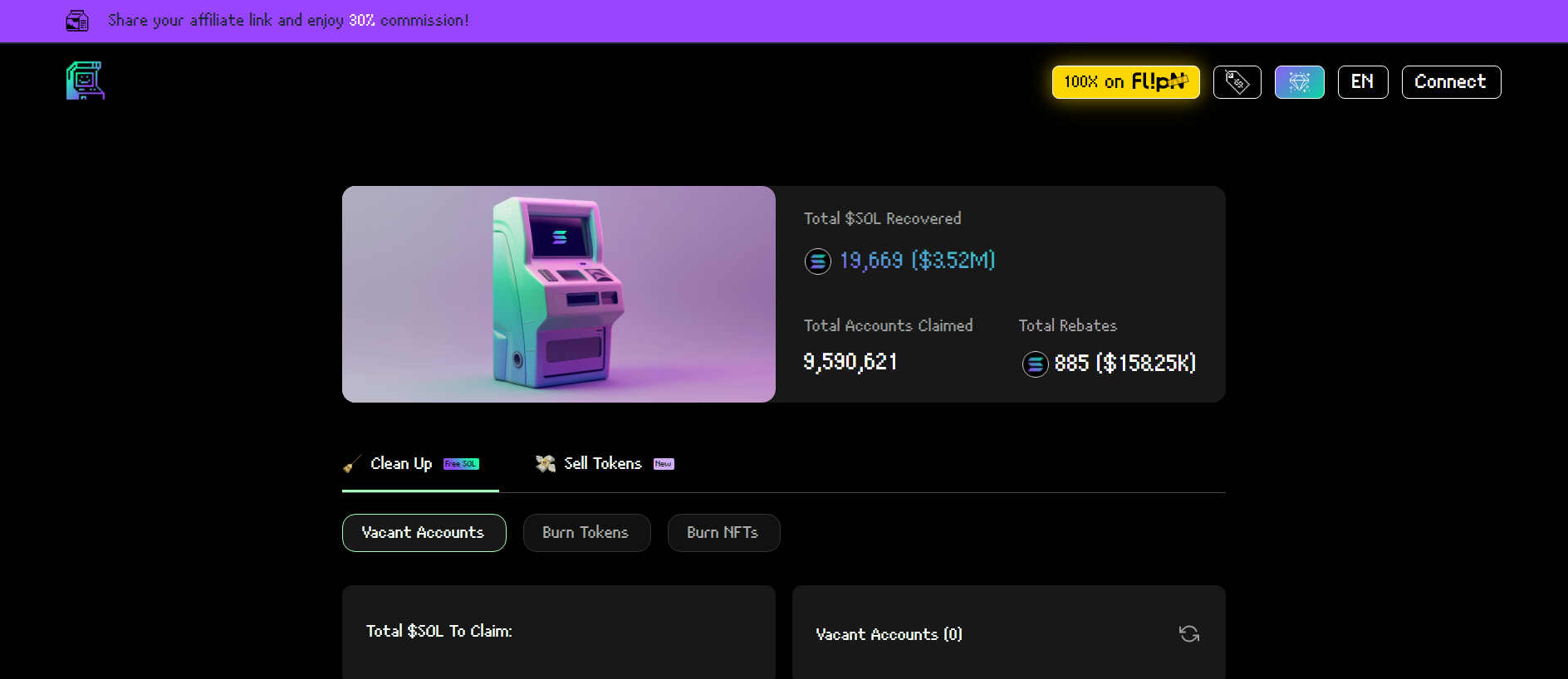 Screenshot of sol-cleaner.click