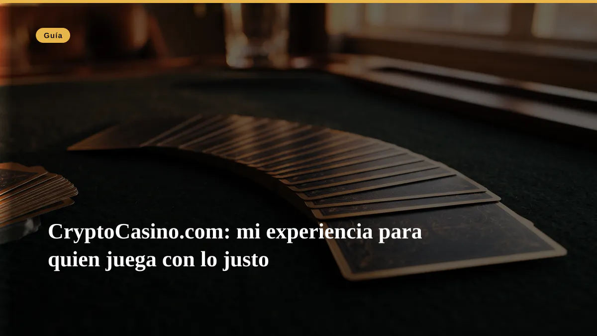CryptoCasino.com: mi experiencia para quien juega con lo justo