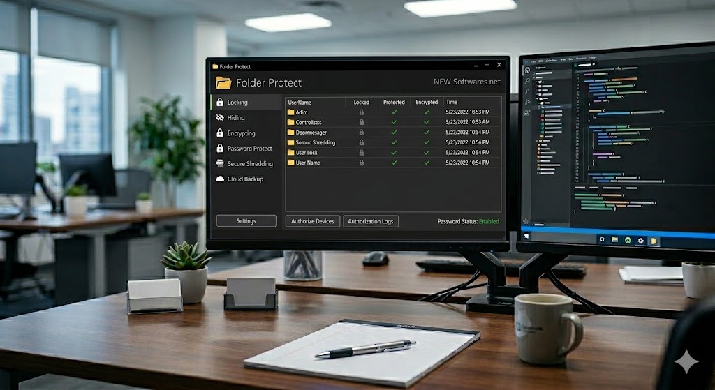 Guardian device illustration representing native smart-device controls, updates, and account protection