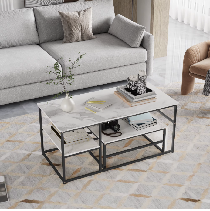 Lot de 2 tables gigognes