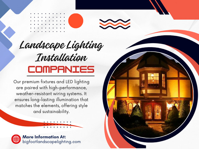 By hiring professional landscape lighting installation companies, you get a custom design that suits your outdoor space and meets your functional and aesthetic needs.

Official Website: https://bigfootlandscapelighting.com

Find Us On Google Maps: https://maps.app.goo.gl/3RCs5SkSpLmoqnLR7

Bigfoot Landscape Lighting
Address: 9234 Kingston Pike #160, Knoxville, TN 37922, United States
Phone Number: 865-422-0636

Our Profile: https://bigfootlandscape.imgbb.com/

More Photos:

https://is.gd/GK2rcM
https://is.gd/6IkniY
https://is.gd/aGxRMC
https://is.gd/TRETuF