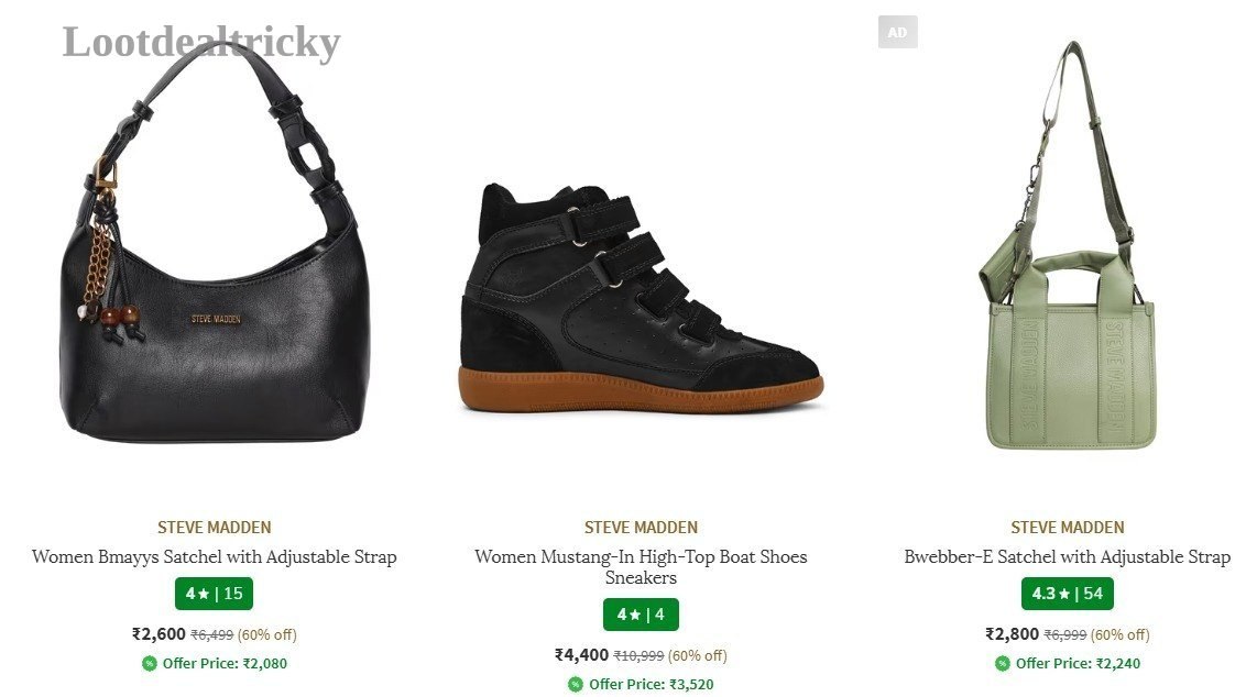 Ajio Steve Madden Offer Image