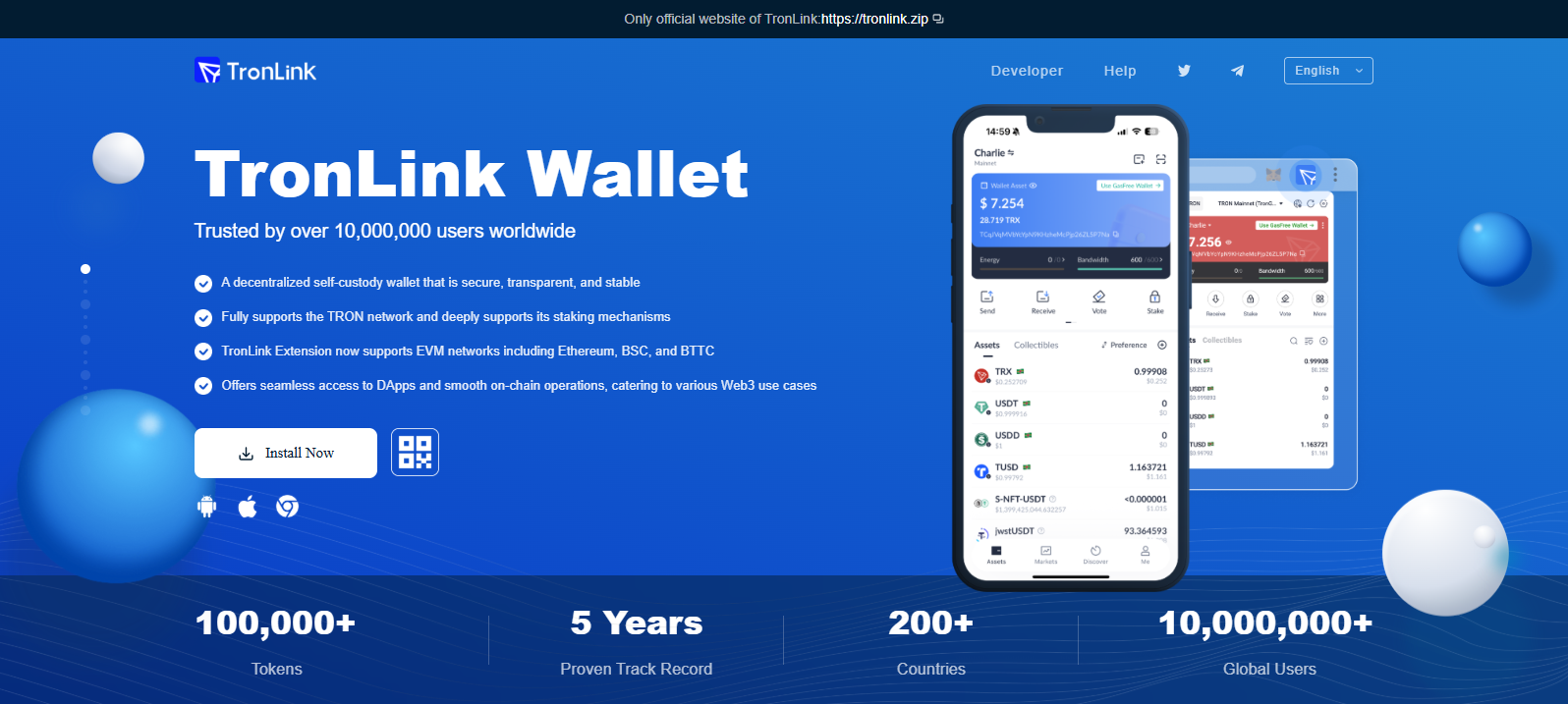 Screenshot of tronlink.zip