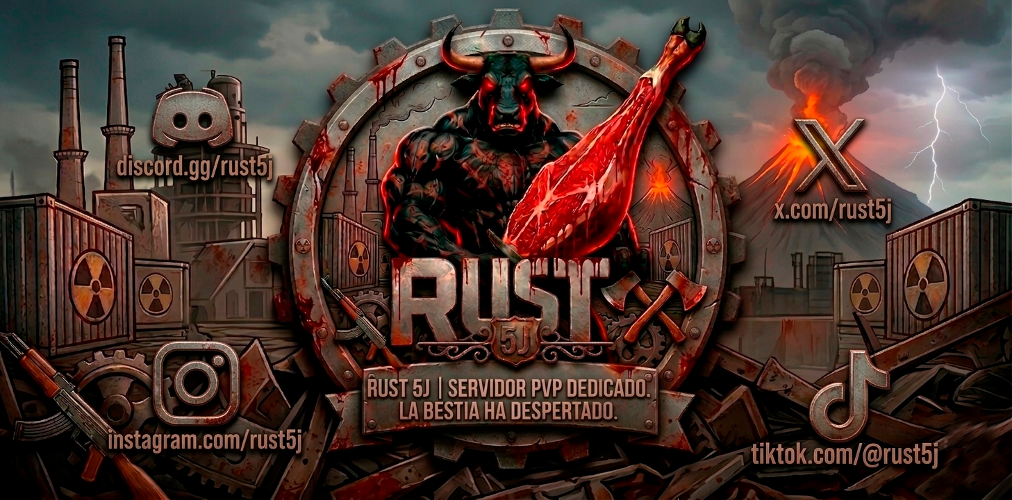 RUST 5J PVP | [MAX 4 PERS | KITS | STACKS X2]