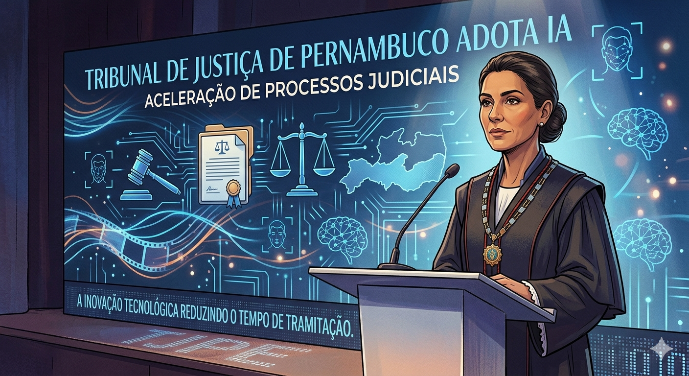 Tribunal de Pernambuco adota IA para acelerar processos judiciário