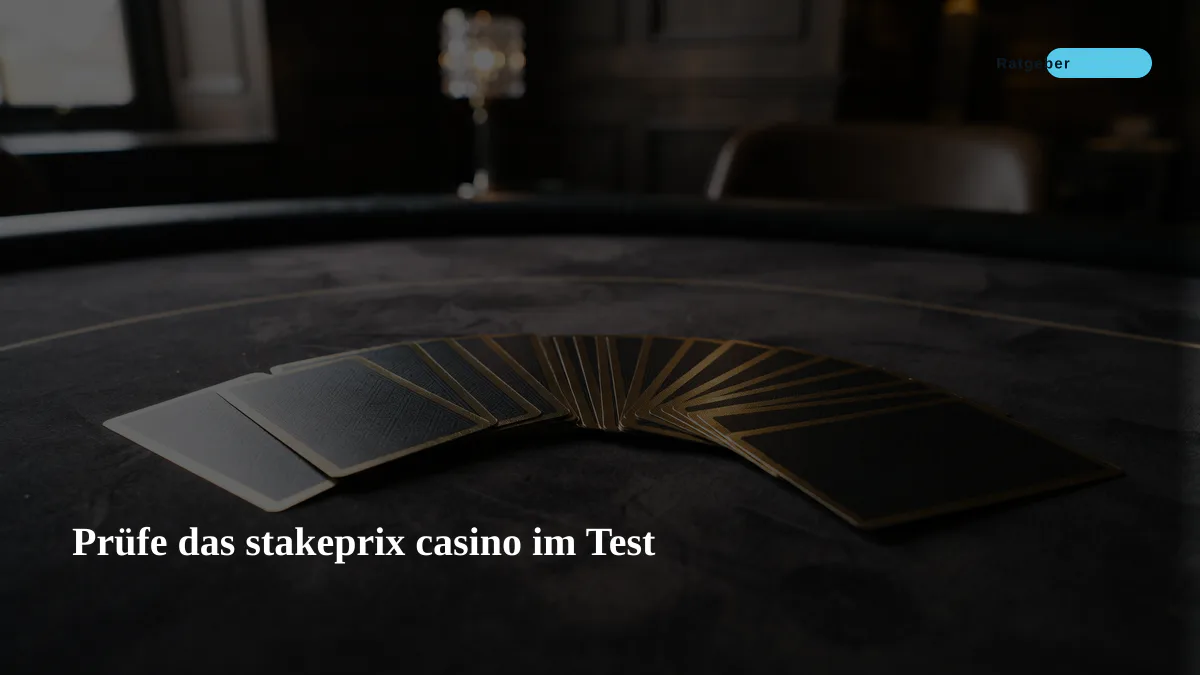Prüfe das stakeprix casino im Test