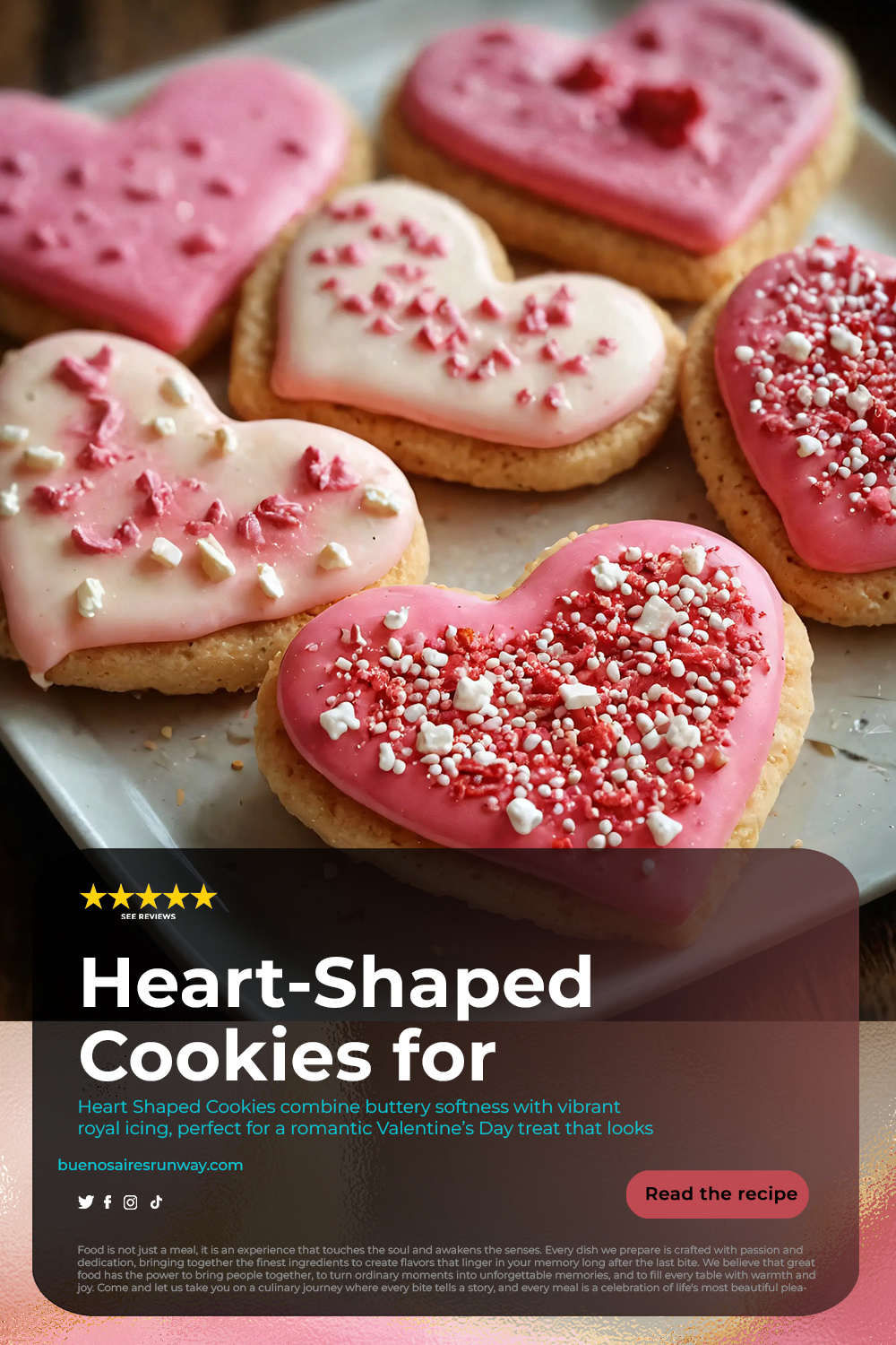 Heart-Shaped Cookies for Valentine's Day