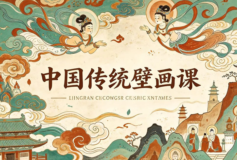中国传统壁画课，读懂中国壁画艺术与技法