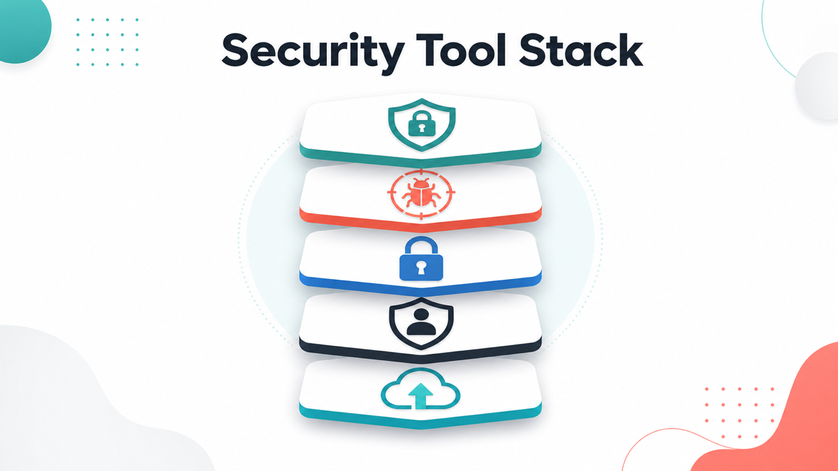 Security tool stack graphic for cybersecurity affiliate programs 2026