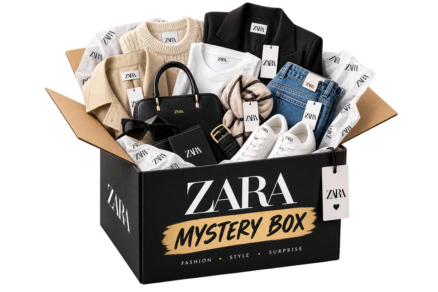 ZARA Mystery Box mit 5 exklusiven Fashion-Artikeln
