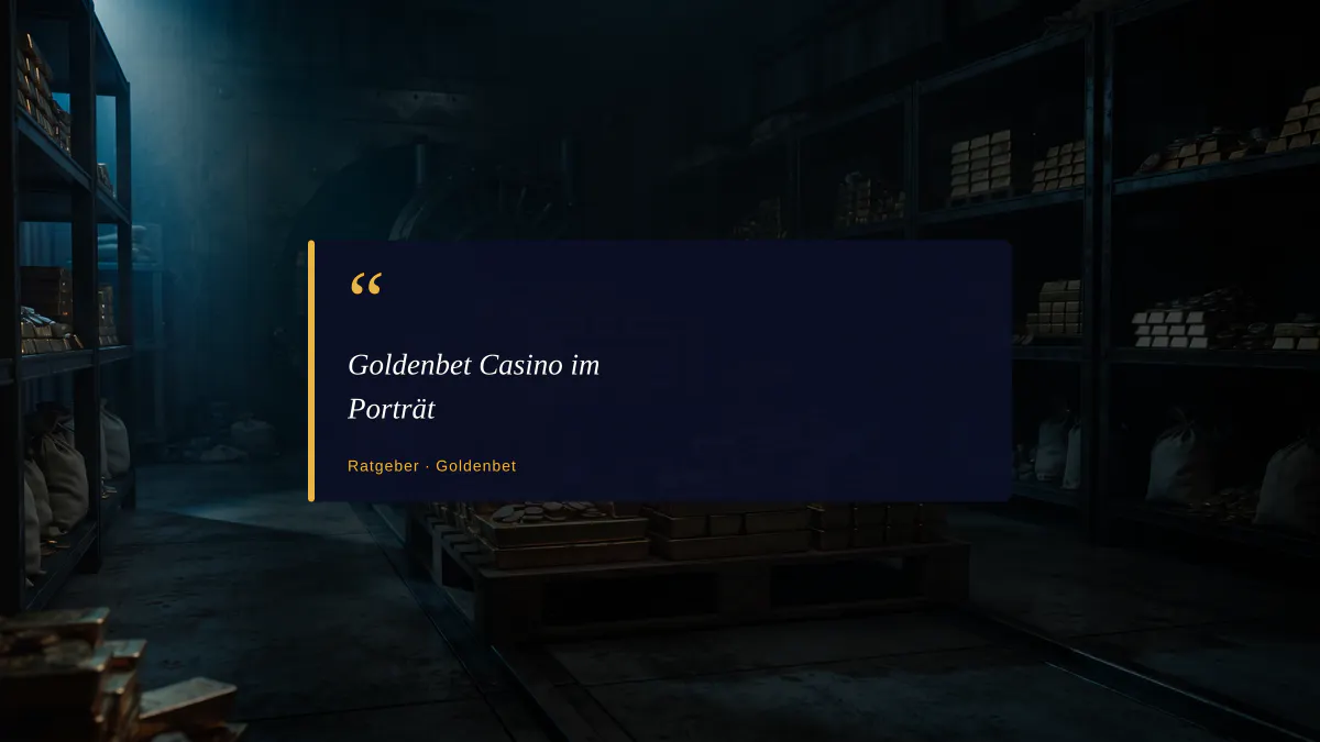 Goldenbet Casino im Porträt
