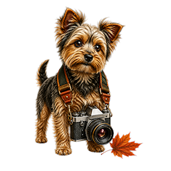 Capturing Autumn Rays Element (131)dog