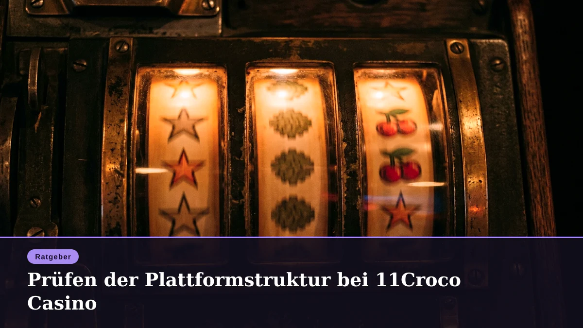 Prüfen der Plattformstruktur bei 11Croco Casino