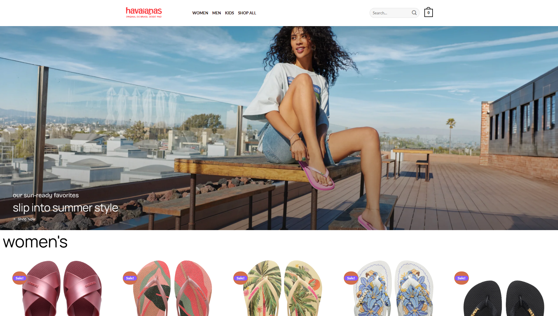 Stored capture of havaianasae.shop