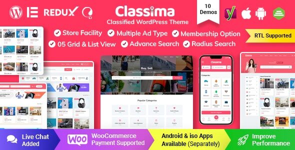 Download Classima 2.15.0 – Classified Ads WordPress Theme