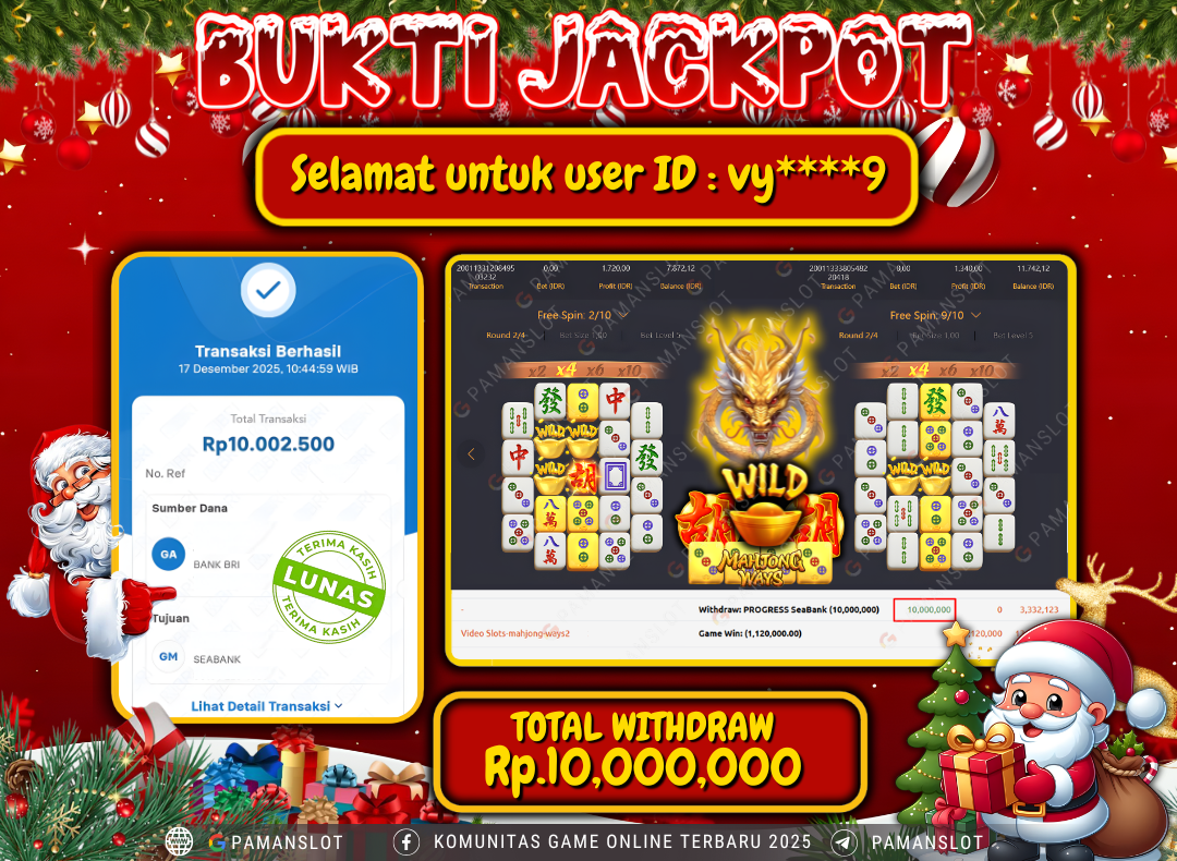 PAMANSLOT JACKPOT Game PG - Mahjong Ways 2 Rp.10,000,000- LUNAS