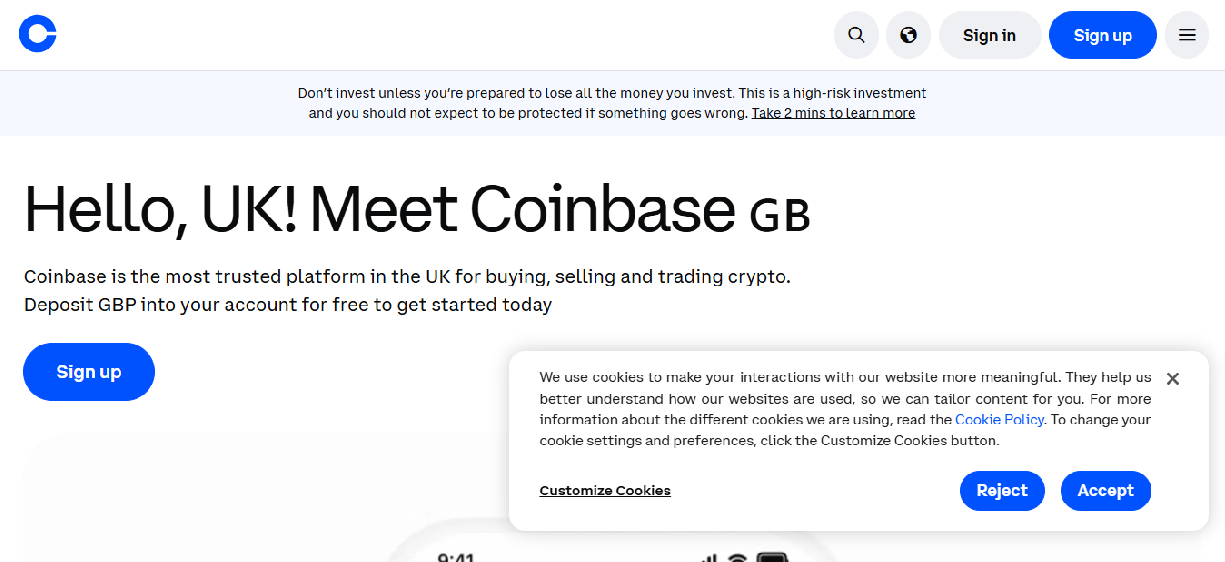 Screenshot of 893428coinbase.com