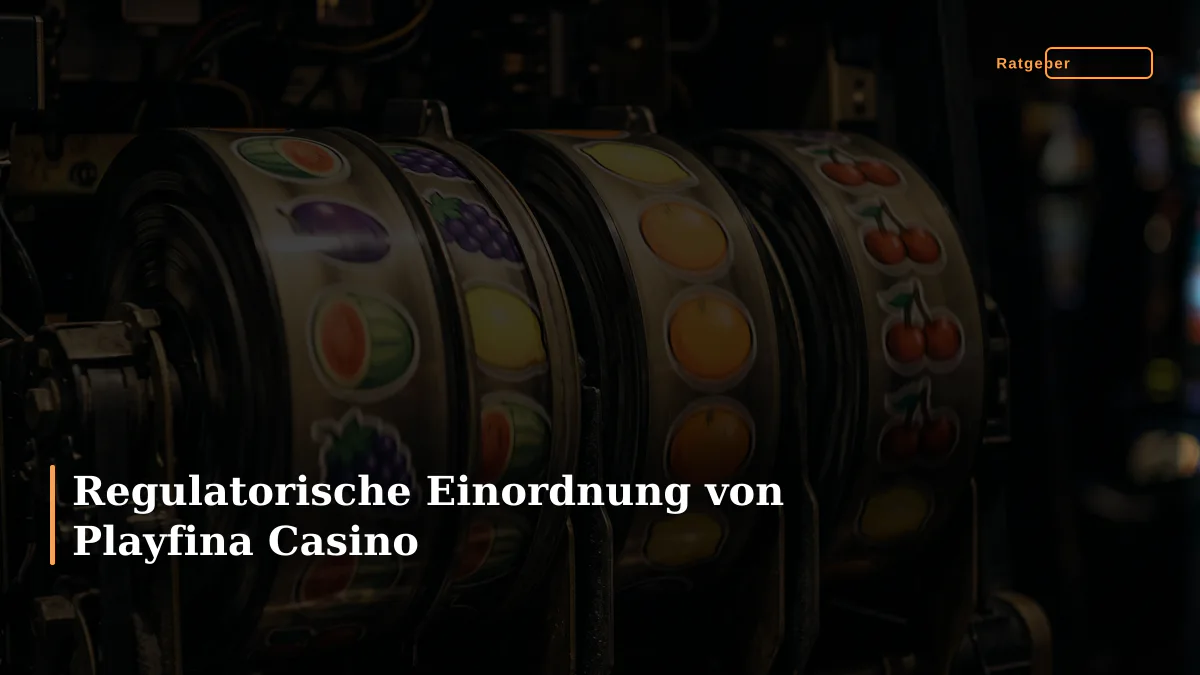 Regulatorische Einordnung von Playfina Casino