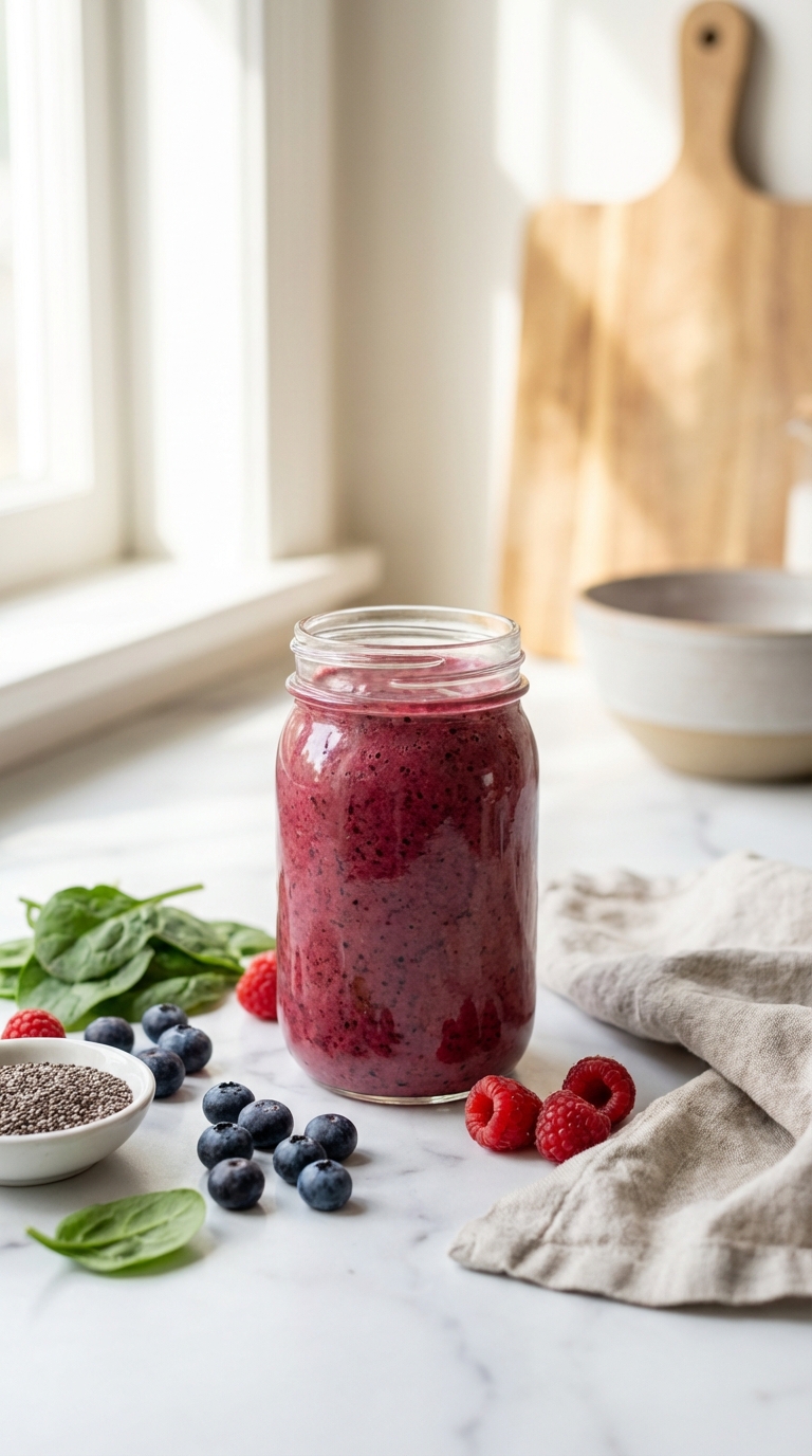 Berry Spinach Power Blend — Ready in 5 Minutes