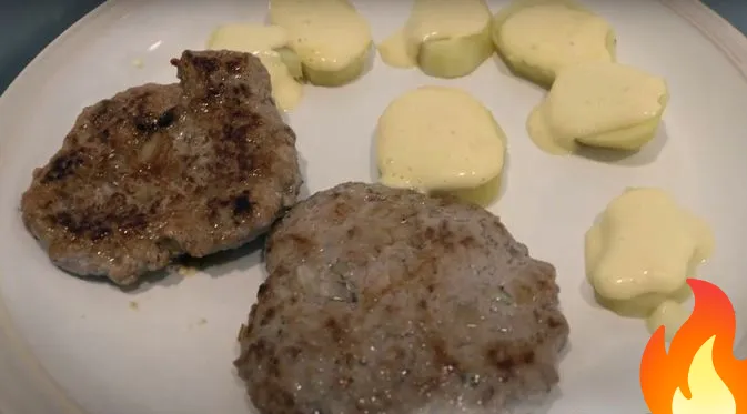 Постер Котлеты с испанским соусом айоли