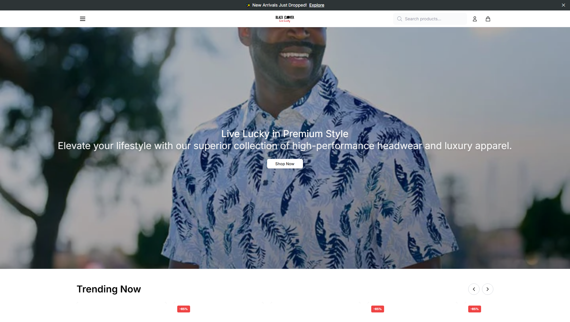 Primary capture · blackcloverstore.shop