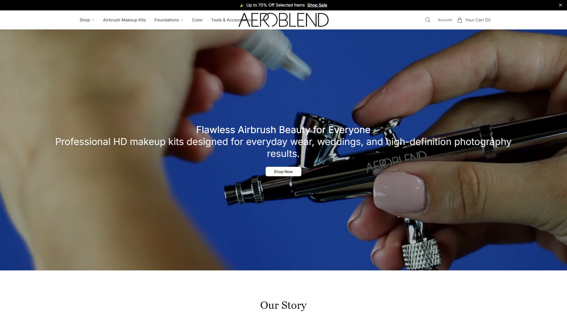 Primary capture · blendaero.shop