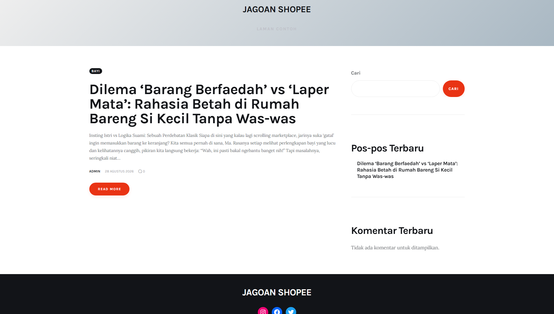 Stored capture of jagoan-shopee.com