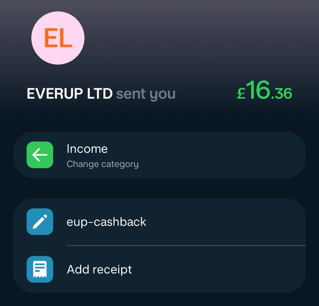 Everup payment