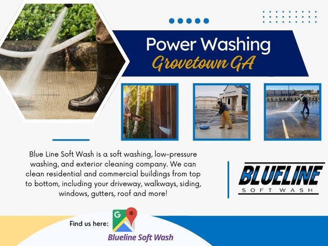 With the expertise of trusted Power Washing Grovetown GA services, businesses can enhance curb appeal, protect their buildings, and ensure a healthier space for customers and employees.

Google Business Profile: https://www.google.com/maps/place/?cid=13077656009309130562

For more info about Power Washing Grovetown GA Visit our Website: https://bluelinewash.com/

Address: 2010 Magnolia Parkway, Grovetown, GA 30813, USA
Phone Number: +17063066164

Find Us On Google Map: https://maps.app.goo.gl/oAedcacFGVrRe5nSA

Our Profile: https://bluelinewashga.imgbb.com/
More Images: https://tinyurl.com/29jezkey
https://tinyurl.com/27hh4vc7
https://tinyurl.com/2d2avkjw
https://tinyurl.com/268mur4u