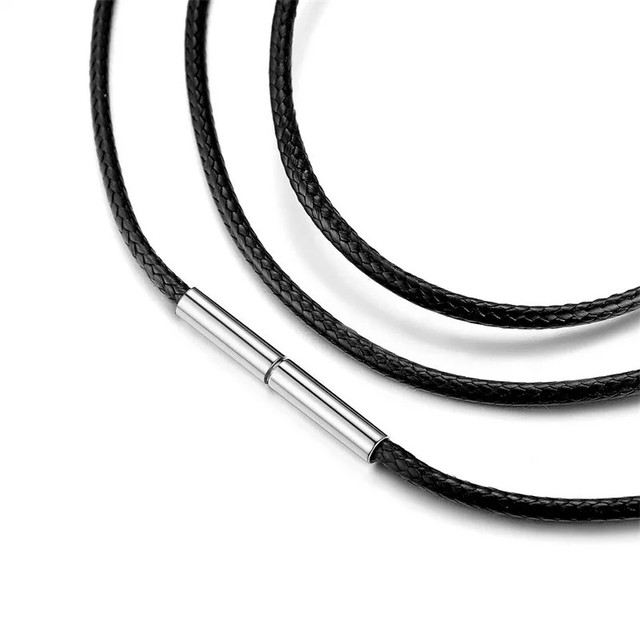 Braided cord necklace design details