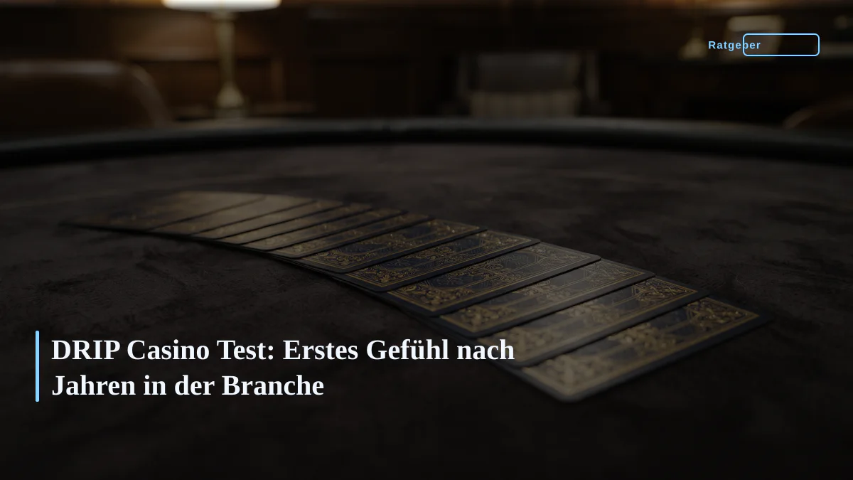 DRIP Casino Test: Erstes Gefühl nach Jahren in der Branche