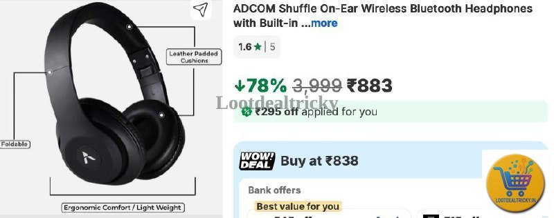 78 Off Adcom – Just ₹883 | Lowest Price Deal