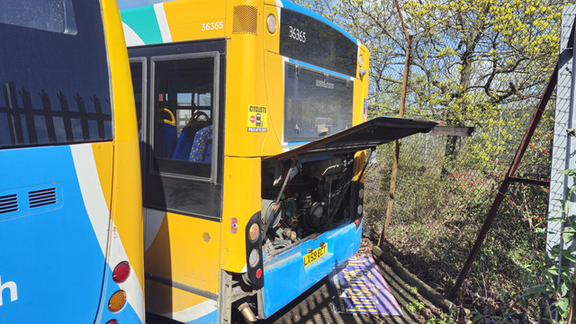 Staff have confirmed this bus is withdrawn and being used for parts