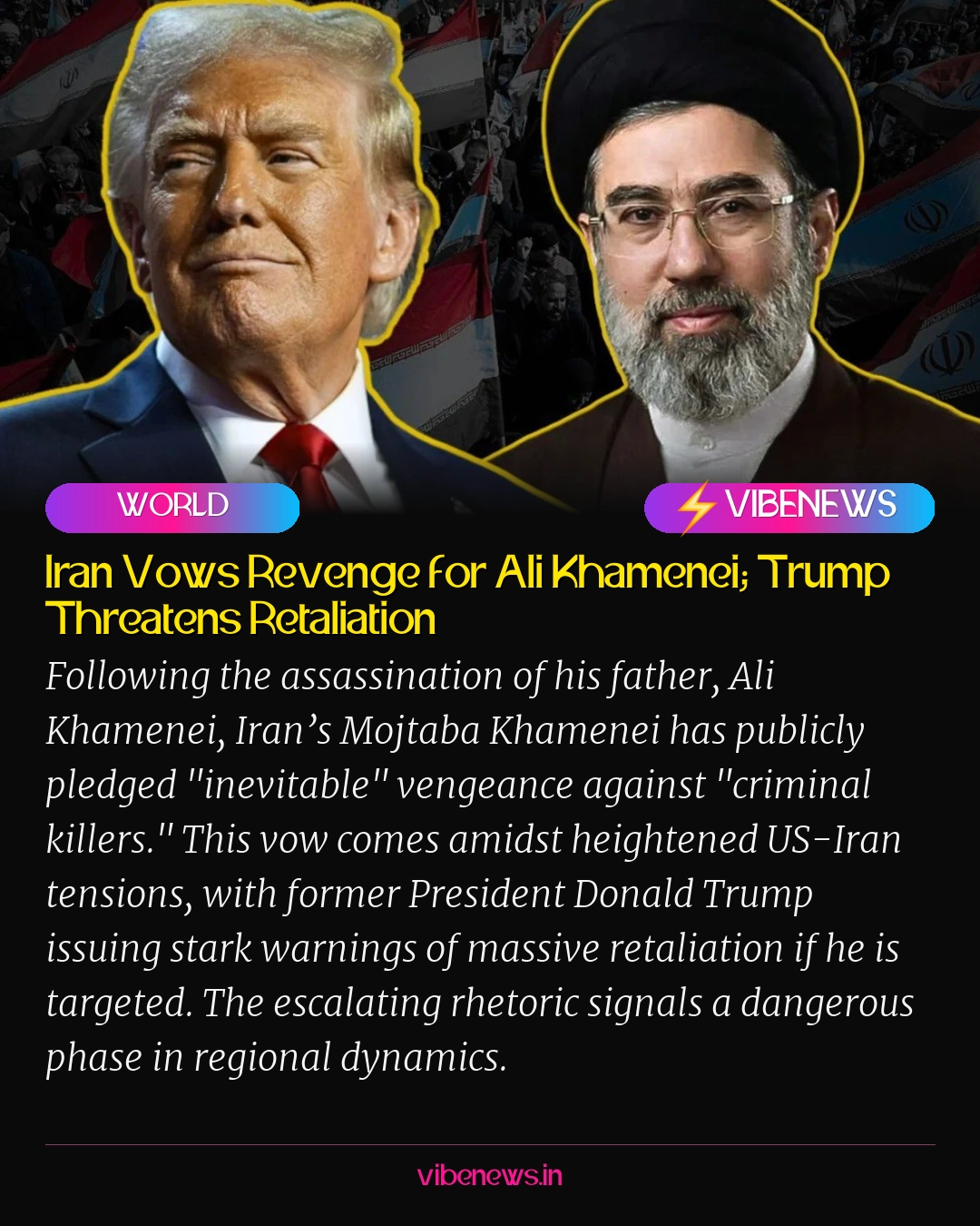 Iran Vows Revenge for Ali Khamenei; Trump Threatens Retaliation