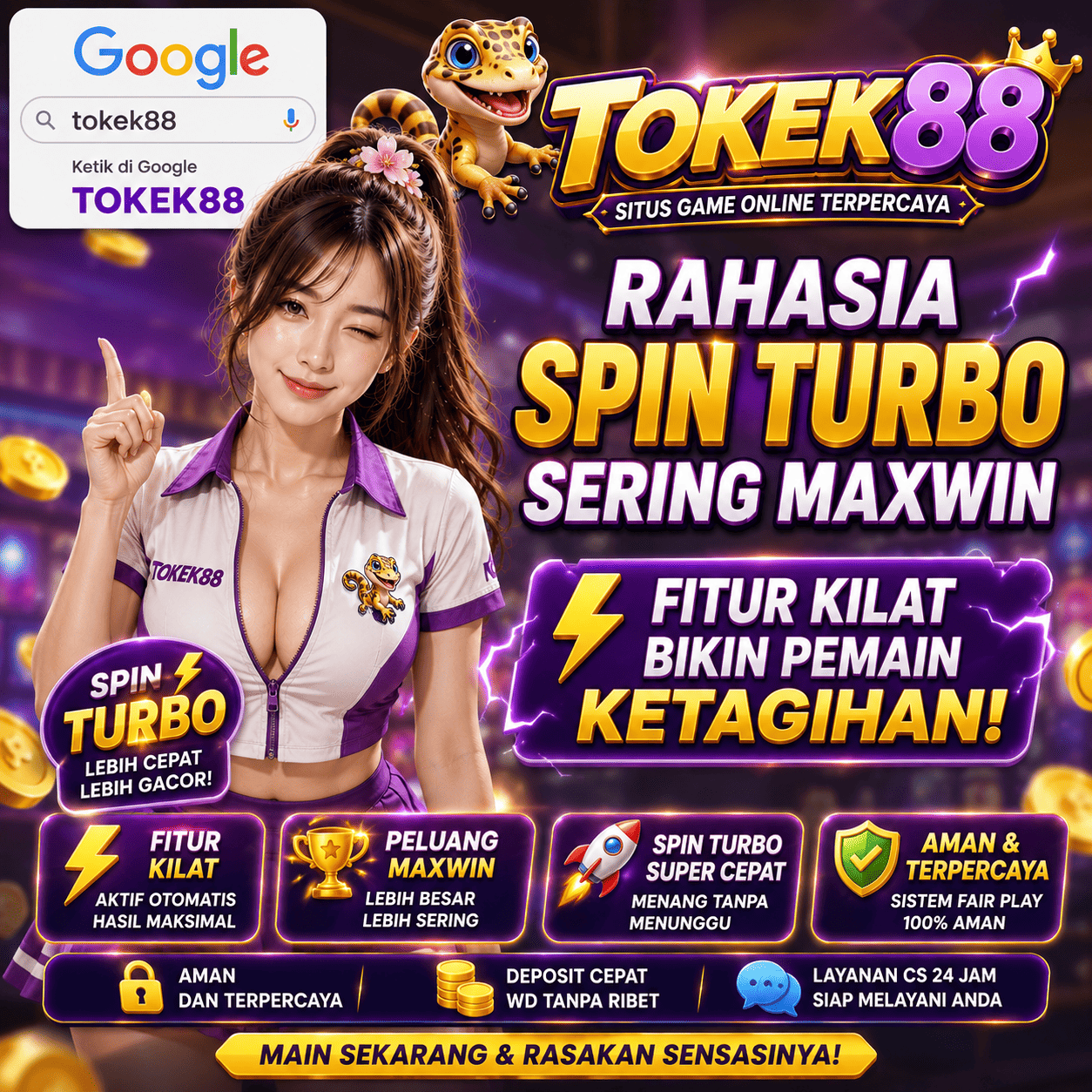 TOKEK88 ⌯⌲ Rahasia Spin Turbo Sering Maxwin Fitur Kilat Bikin Pemain Ketagihan