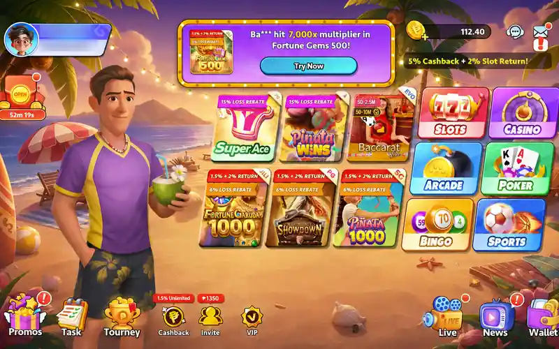 PTGaming Mobile Home Screen Preview
