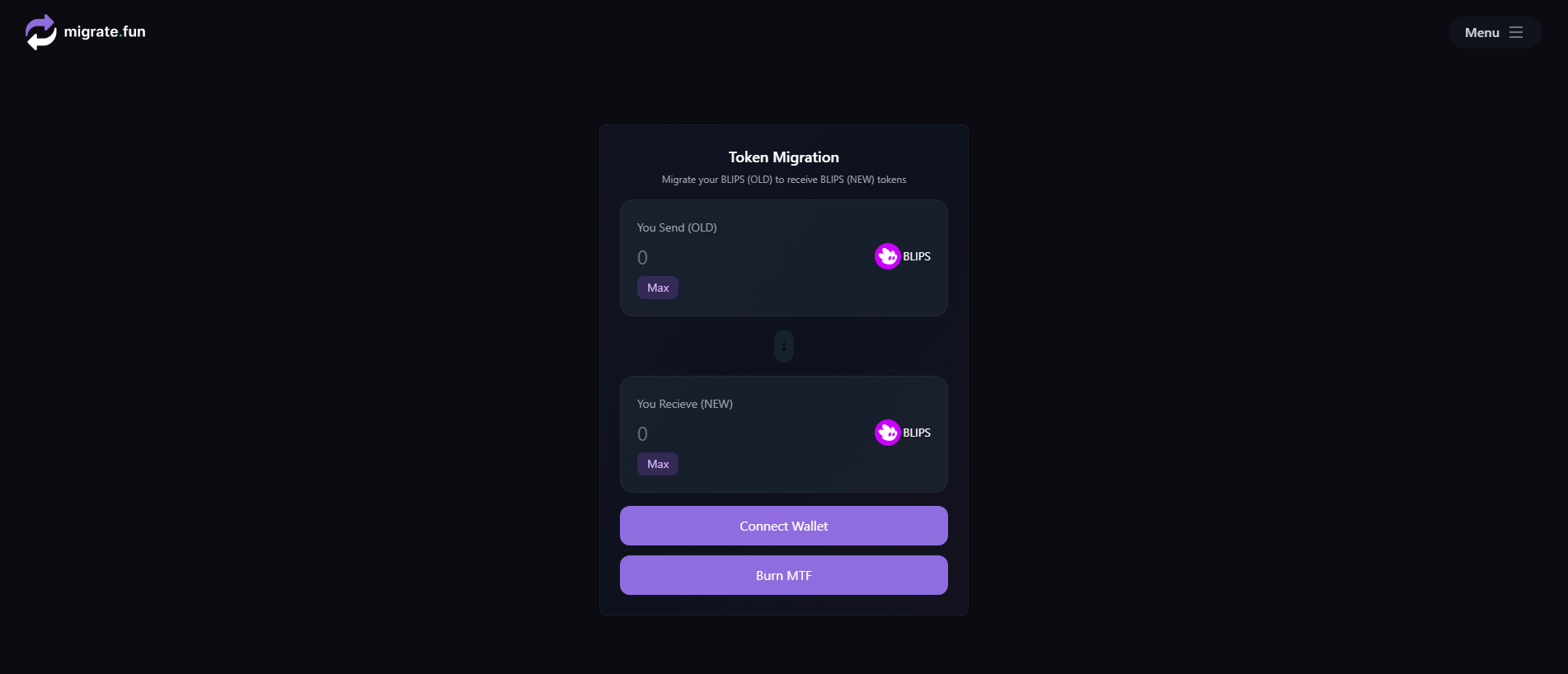 Screenshot of migratefunblips.info